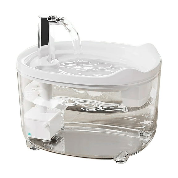 Eoozwa Pet Water Fountain with 3 Stage Filter and Pump 50 Oz Capacity Quiet Circulation for Cats Dogs Auto Shut Off Hydration Station