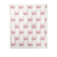thumbnail image 1 of Eoozwa Pink Bow Blanket Cute Bowknot Throw Blanket Bowtie Cozy Flannel Blanket for Valentine's Day Home Bed Sofa Couch Chair, 30 x 39 Inch, 1 of 6