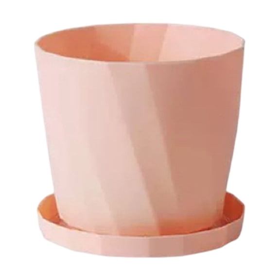 Eoozwa Plastic Plant Flower Planters with Drainage Hole & Saucer,Lightweight Large Resin Flower Pot Indoor Outdoor,Decorative Garden Containers Sets for Houseplants