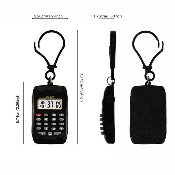 Eoozwa Pocket Calculator Key Ring Tiny Small Portable Mini Electronic Calculator with Large 8-Digit LCD Display,for Home Students Basic Calculators Office Accessories
