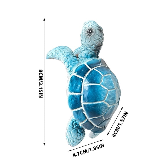 Eoozwa Resin Turtle Garden Hanging Decoration for Flower Pot and Patio Durable Weather Resistant Sculpture Outdoor Or Indoor Accent Gift for Nature Lovers