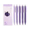 thumbnail image 1 of Eoozwa Retractable Gel Pens, 5 Pack, Fast Dry, Gel Pens Fine Point 0.7mm, Retractable Pens, Cute Pens, Gel Ink Pens, Morandis Series Black Pen, Fine Tip Pens, 1 of 6