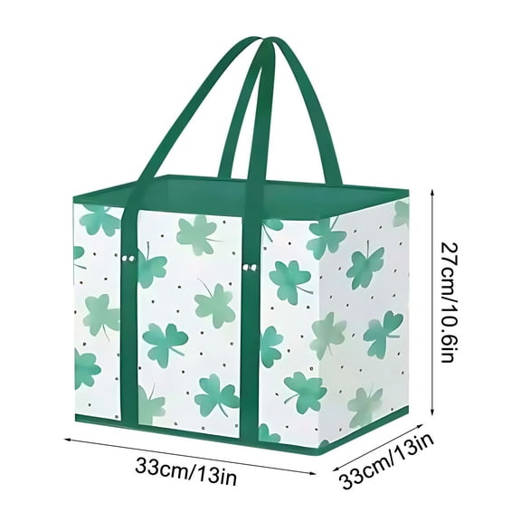 Eoozwa Reusable Grocery Bags, Collapsible Large Storage Box Bag with Reinforced Bottom and Handle, Heavy Duty Foldable Shopping Tote Bags for Groceries, Clothes, Toys Organizer