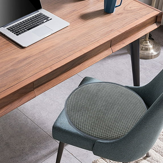 Eoozwa Round Memory Foam Chair Cushion Detachable Bar Stool Cushion Circle Chair Pad Breathable Chair Seat Cushion for Dining Kitchen Chairs (11.81In)