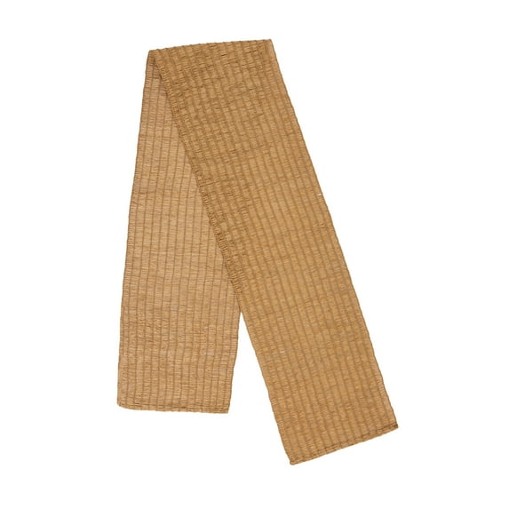 Eoozwa Rustic Table Runner Imitation Straw Weaving Style Table Runner for Home Decor Boho Brown Farmhouse Style for Bohemian Dining Room Table Decor Holiday Decor(35.43x70.86 Inches, Brown)