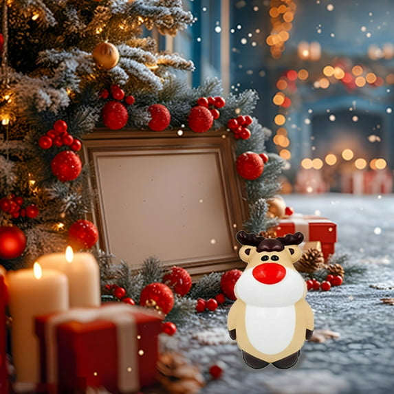 Eoozwa Santa Claus Snowman Elk Christmas Tree Stress Ball Set Christmas Squishies Bulk Stress Relief Squeeze Toys for Adult Gift Collect