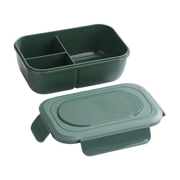 Eoozwa Silicone Bento Box, Durable Silicone Bento Box Leakproof, BPA-Free, Microwave & Dishwasher Safe Lunch Box, Perfect for Lunch, Snacks, and Meals