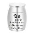 thumbnail image 1 of Eoozwa Small Pet Memorial Urn Sealed Aluminum Alloy Keepsake Jar with Velvet Bag For Cats Dogs Ashes Preservation Thoughtful Funeral Remembrance Gift, 1 of 6