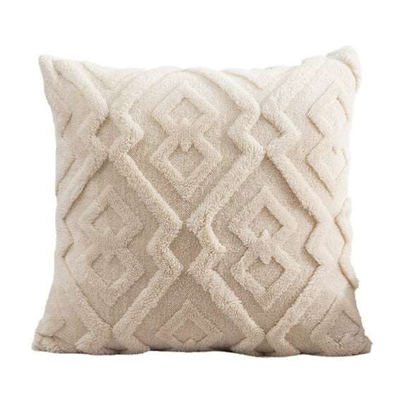 Eoozwa Soft Velvet Decorative Pillow Cover for Living Room, 17.7 x 17.7 Inch Accent Cushion Case for Sofa Bed Chair, Modern Minimalist Home Decor