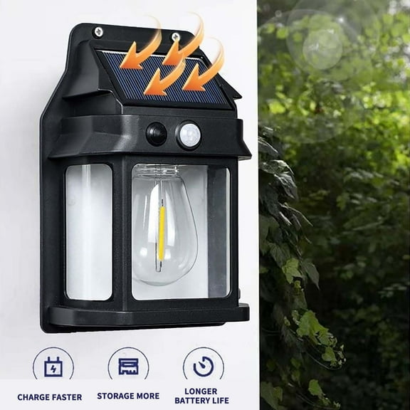 Eoozwa Solar Courtyard Light Super Bright Lighting for Home Outdoor Human Body Induction Light Automatic Induction Door Light