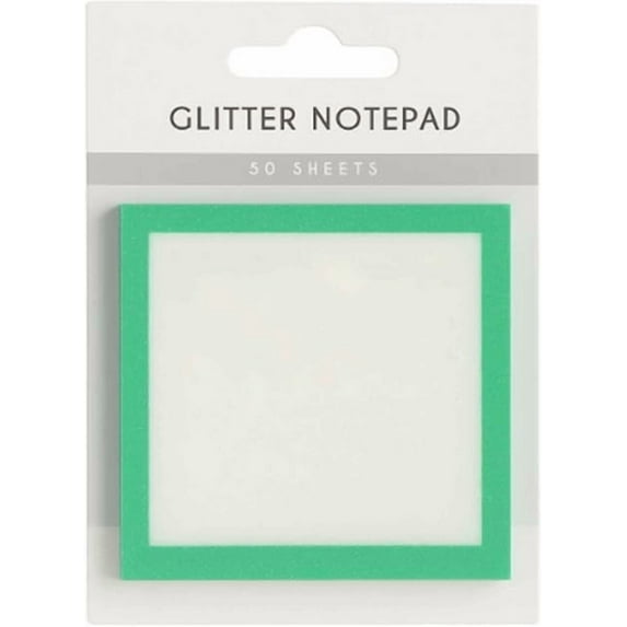 Eoozwa Sticky Notes, Clear Glitter Post It Notes, Sparkle Sticky Notes,Notepad Sticky, Cute Self Adhesive Note Memo Pads, Small to Do List, Stationery Office Supplies