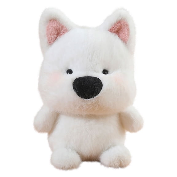 Eoozwa Stuffed Animals Cute Soft Plush Doll Small Plushies Toys Gifts Realistic Toy Squirrels Stuffed Sleep Aid Anxiety Relief Companion Toys(West Highland)
