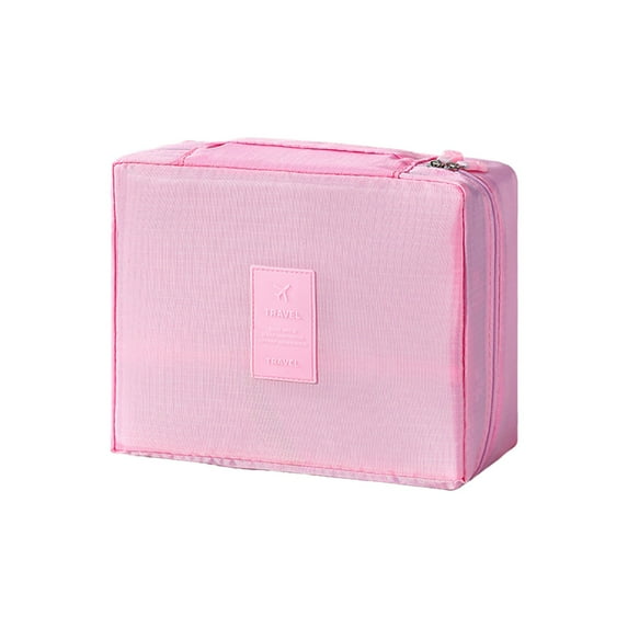 Eoozwa Travel Makeup Bag Women's Large Capacity Cosmetic Portable Organizer Large Opening Waterproof Storage Toiletry Bags for Women,8.26x6.29x3.14 In