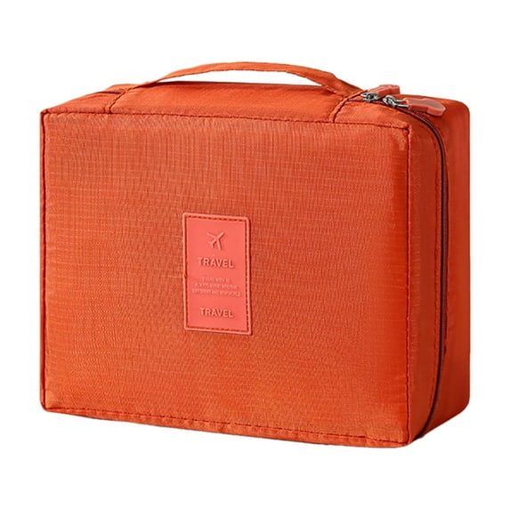 Eoozwa Travel Makeup Bag Women's Large Capacity Cosmetic Portable Organizer Large Opening Waterproof Storage Toiletry Bags for Women,8.26x6.29x3.14 In