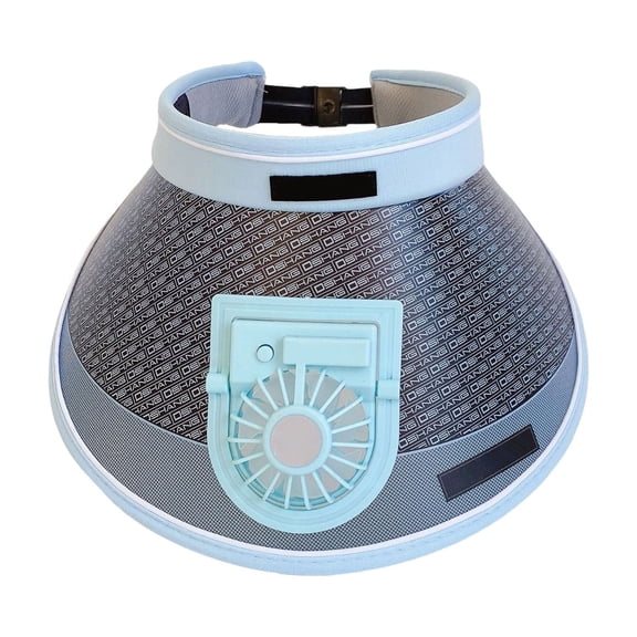 Eoozwa USB Rechargeable Fan Sun Hat Summer UV Protection Wide Eaves Summer Hat Breathable Sun Hat Suitable For Gardening Outdoor Sports Running