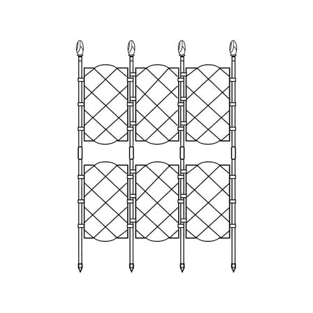 Eoozwa Upgraded Garden Trellis for Climbing Plants, Rustproof Metal Plant Trellis Support for Vegetable Fruit Flower Climbing Vine Plant, Tall Plant Trellis Frame for Climbing Plants Outdoor