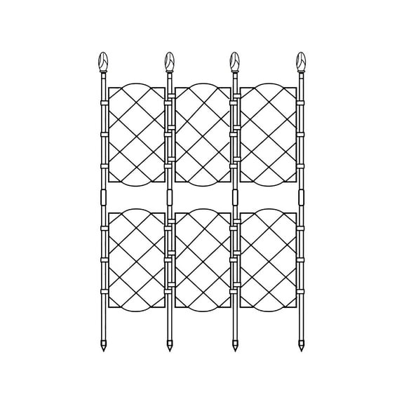 Eoozwa Upgraded Garden Trellis for Climbing Plants, Rustproof Metal Plant Trellis Support for Vegetable Fruit Flower Climbing Vine Plant, Tall Plant Trellis Frame for Climbing Plants Outdoor