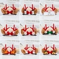 thumbnail image 1 of Eoperou 1 Pair Christmas Hair Clips Cartoon Decor Plush Ears Deer Antler Cute Anti-slip Hair Accessories Headwear Xmas Adults Kids Duck Billed Hair Clips for Party, 1 of 8