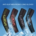 thumbnail image 1 of Eoperou 1 Pair Thin Cool High Elasticity Arm Sleeves Men Ice Silk Riding Sun-protective Sleeves Costume Accessories, 1 of 8