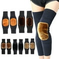 thumbnail image 1 of Eoperou 1 Pair Winter Thermal Knee Pads Knitted Thickened Plush Elastic Soft Heat Retention Anti slip Knee Leg Warmers Leg Wrap Socks Knee Sleeves, 1 of 8