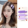 thumbnail image 1 of Eoperou 1 Set Hairpins Different Cross Surfboard Wave Shape Hollow Elastic Anti-slip Lightweight Girls Bangs Clips Side Clips Hair Accessory, 1 of 8