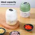 thumbnail image 1 of Eoperou 100/250ML Electric Garlic Chopper USB Rechargeable Mini Food Chopper with 2/3 Blades Portable Waterproof Kitchen Tool for Onion Ginger, 1 of 8