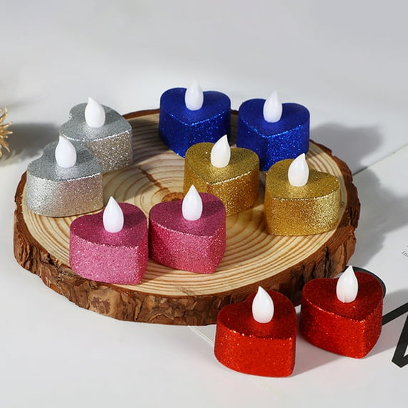 Eoperou 12-Piece Realistic Flameless LED Tea Lights Set - Battery Operated with Flickering Wicks for Elegant Home Table Decorations