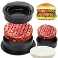 thumbnail image 1 of Eoperou 3-in-1 Burger Press Patty Maker Set for Grilling Stuffed Burgers Sliders Durable BPA-Free Plastic Easy-Release Kitchen Gadget for BBQ Enthusiasts, 1 of 8