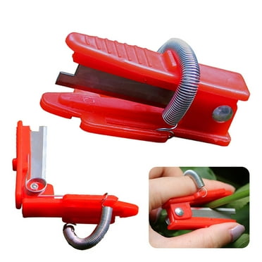 Eoperou 5/10 Pcs Picking Tools Spring Sharp Blade Fruit Picker Reduce Hand Fatigue Portable Gardening Thump Vegetable Cutter Garden Leaf Trimming Tool Vegetable Picker