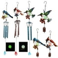 thumbnail image 1 of Eoperou Colorful Bird Flower Wind Chime with Aluminum Tubes/Bell Glow-in-the-dark Ball Hook Garden Patio Outdoor Decoration Metal Hanging Wind Bell Pendant Birthday Gifts, 1 of 8