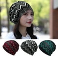thumbnail image 1 of Eoperou Ethnic Style Beanie Hat Super Soft High Elastic Windproof Versatile Cold Weather Cap Winter Thermal Headwear, 1 of 7