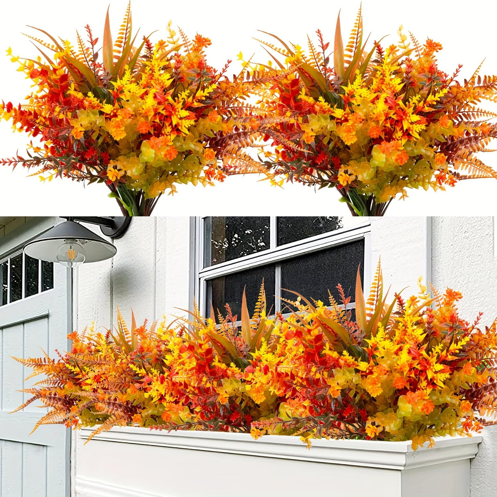 Eoperou fall artificial plants bouquet realistic fake plastic