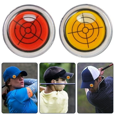 Eoperou Golf Ball Marker: Round Cap Clip Mark with Level Function Magnetic Golf Ball Line Marker Tool