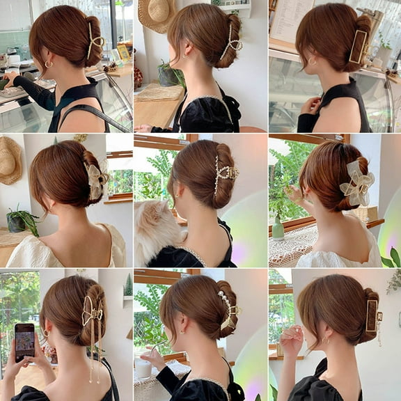 Eoperou Hair Claw Butterflies Tassel Women Korean Style Fish Tail Hair Clip Headwear