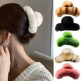 thumbnail image 1 of Eoperou Hair Claw Furry Flush Strong Claw Anti-slip Anti-break Solid Color Hair Organization Decoration Lady Hair Clamp Hair Gripper, 1 of 8