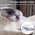 thumbnail image 1 of Eoperou Hollow Cat Muzzles Lightweight Impact-resistant PC Cat Pattern Cat Head Muzzle Pet Supplies, 1 of 8