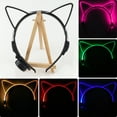 thumbnail image 1 of Eoperou LED Light Cat Ear Hair Hoop Plastic Headband with Anti-Slip Design Men Women Bar Nightclub Hairband Hair Accessory, 1 of 8