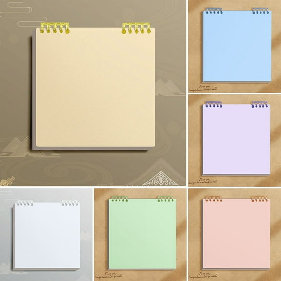 Eoperou Loose-Leaf Notebook: Horizontal Lines Squares Blanks Thickened Paper Diary Notebook