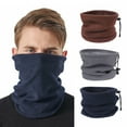 thumbnail image 1 of Eoperou Men Scarf Winter: Fleece Lining Solid Color Scarf with Adjustable Drawstring Thickened Velvet Warm Neck Gaiter, 1 of 8