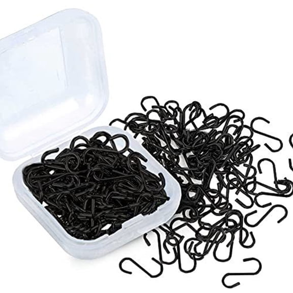 Eoperou Mini S Hooks: 100/200Pcs Rustproof Corrosion Resistant Metal Hooks for Christmas