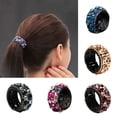 thumbnail image 1 of Eoperou Non-slip Comb Design Elegant Ponytail Hair Clip Colorful Rhinestone Decor Ponytail Hairpin Styling Tool, 1 of 8