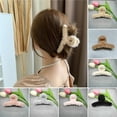 thumbnail image 1 of Eoperou Plush Hair Claw Clip Fuzzy Non Slip Strong Hold Elegant Solid Color Large Fall Winter Women Long Thick Thin Curly Hair Clamp Fashion Hair Accessories, 1 of 8