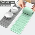 thumbnail image 1 of Eoperou Silicone Drain Mat Anti-Slip Grooves Quick Dry Kitchen Sink Protection Pad Food-Grade Safe Large Size Countertop Dish Drying Mat, 1 of 8