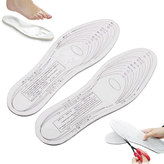 Eoperou Unisex Antibacterial Breathable Elastic Memory Foam Shoes Pad Cushion Insoles