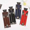 thumbnail image 1 of Eoperou Unisex Elastic Strap Suspenders Y-Back Braces Solid Color Anti-break Wedding Suit Adjustable Strap Party Daily Accessory, 1 of 7
