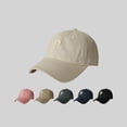 thumbnail image 1 of Eoperou Unisex Embroidery P Letter Print Extended Brim Adjustable Baseball Hat Floppy Dome Large Head Circumference Sunscreen Hat, 1 of 8