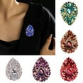 thumbnail image 1 of Eoperou Vivid Appearance Exquisite Brooch Pin Lightweight Decorative Polishing Faux Crystal Waterdrop Shape Women Pin Costume Accessories, 1 of 7
