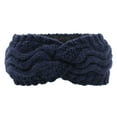 thumbnail image 1 of Eoperou Wide High Elastic Thickened Fleece Lining Women Headband Knitted Knotted Solid Color Head Wrap, 1 of 8