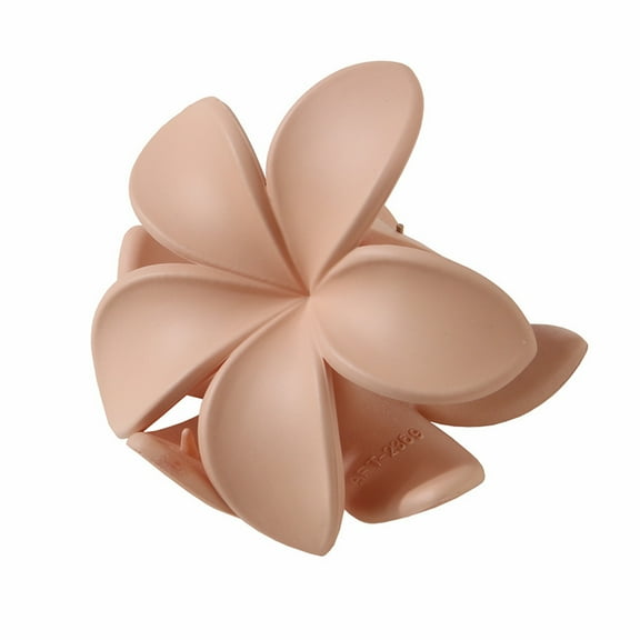 Eoperou Women Hair Claw 3D Flower Shape Grip Clip Anti-slip Teeth Back Head Hair Clip Frosted Texture Large Shark Hair Claw Hair Accessories