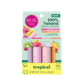 thumbnail image 1 of Eos 100% Natural Lip Balm Set- Tropical Variety Pack, 0.14 oz, Pack of 4, 1 of 8